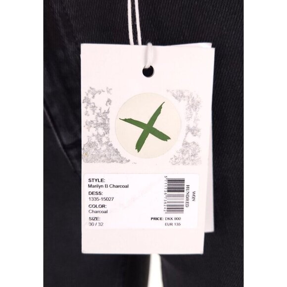 Won Hundred Marilyn B Jeans Size 30/32 US 8 Womens Gray $180 - Picture 11 of 16